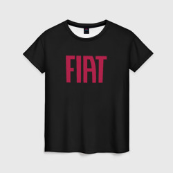 Женская футболка 3D Fiat sport auto brend