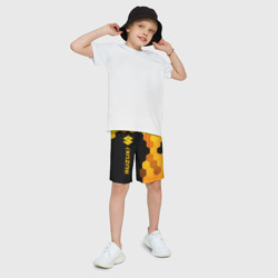 Детские спортивные шорты 3D Suzuki - gold gradient: по-вертикали - фото 2