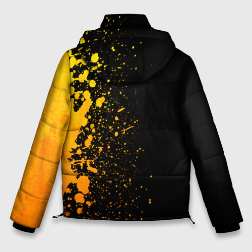 Мужская зимняя куртка 3D Fallout - gold gradient: по-вертикали, цвет черный - фото 2