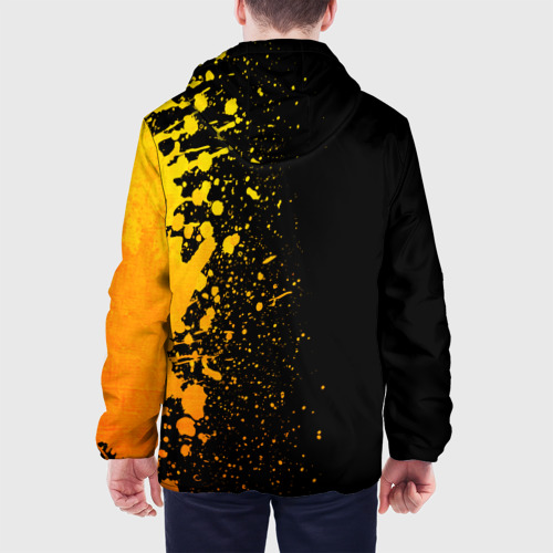 Мужская куртка 3D Fallout - gold gradient: по-вертикали, цвет 3D печать - фото 5