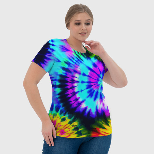 Женская футболка 3D с принтом Abstraction colorful composition, фото #4