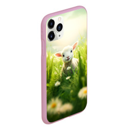 Чехол для iPhone 11 Pro Max матовый Овечка в траве - фото 2