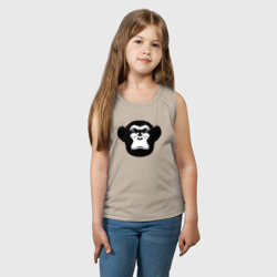 Детская майка хлопок Морда шимпанзе - фото 2