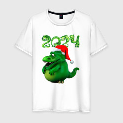Мужская футболка хлопок Толстый дракон 2024