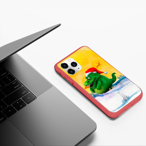 Чехол для iPhone 11 Pro матовый с принтом Дракон символ года 2024, фото #5
