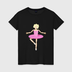 Барби балерина – Женская футболка хлопок с принтом купить со скидкой в -20%