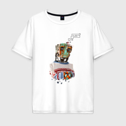 Мужская футболка хлопок Oversize Эх, сейчас бы пельмешек
