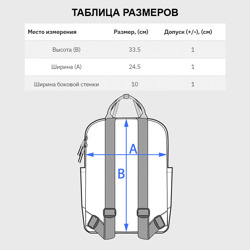 Рюкзак с принтом Izhevsk dynamics Кибердеревня для женщины, вид на модели спереди №6. Цвет основы: белый