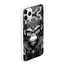 Чехол для iPhone 11 Pro Max матовый Кинг Конг  король обезьян на фоне созвездия  - фото 2