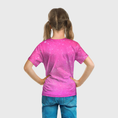 Детская футболка 3D Барби коллаж, цвет 3D печать - фото 6