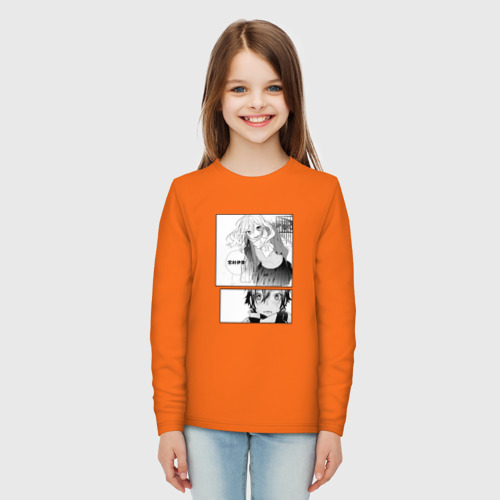 Детский лонгслив хлопок Манга Хоримия, цвет оранжевый - фото 5