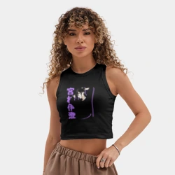 Женская укороченная майка-топ хлопок Изуми - Хоримия - фото 2