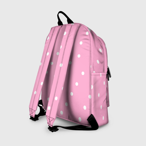 Рюкзак 3D Барби - белый горошек на розовом - фото 2