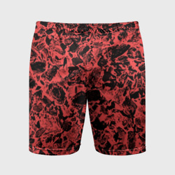 Мужские шорты спортивные Каменная текстура коралловый