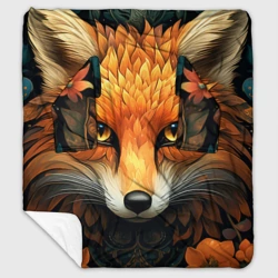 Плед с рукавами Лис в стиле фолк-арт