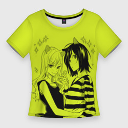 Женская футболка 3D Slim Хори и Изуми - Коты