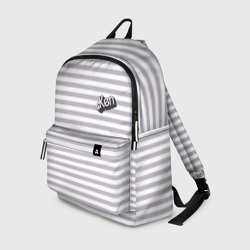 Рюкзак 3D Кен - серые и белые полосы 