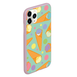 Чехол для iPhone 11 Pro матовый разноцветные шарики мороженого - фото 2