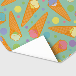 Бумага для упаковки 3D разноцветные шарики мороженого - фото 2