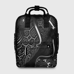 Женский рюкзак 3D Чёрно-белая орнамент