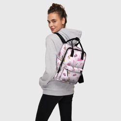 Женский рюкзак 3D Барби - розовая полоска и аксессуары - фото 2