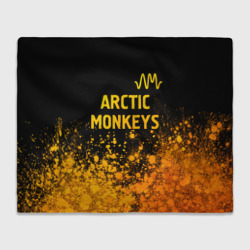 Плед 3D Arctic Monkeys - gold gradient: символ сверху