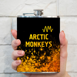 Фляга Arctic Monkeys - gold gradient: символ сверху - фото 2