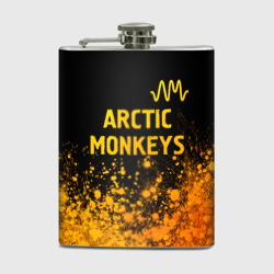 Фляга Arctic Monkeys - gold gradient: символ сверху