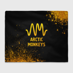 Плед 3D Arctic Monkeys - gold gradient