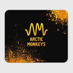 Прямоугольный коврик для мышки Arctic Monkeys - gold gradient