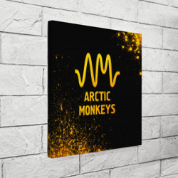 Холст квадратный Arctic Monkeys - gold gradient - фото 2