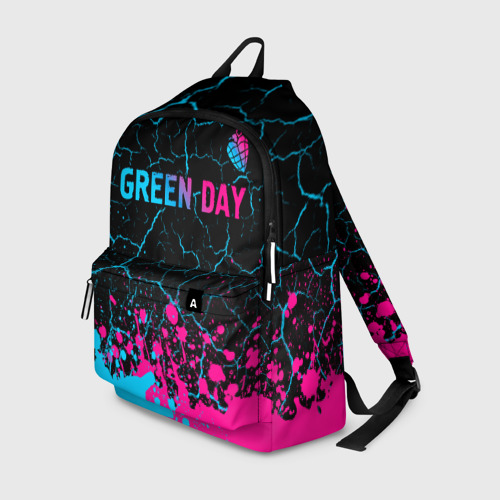 Рюкзак 3D Green Day - neon gradient: символ сверху