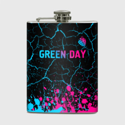 Фляга Green Day - neon gradient: символ сверху