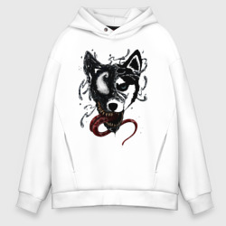 Мужское худи Oversize хлопок Black husky