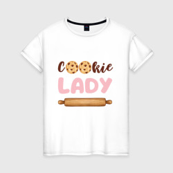 Леди печенька – Женская футболка хлопок с принтом купить со скидкой в -20%