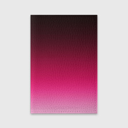 Обложка для паспорта матовая кожа Розово-малиновый градиент