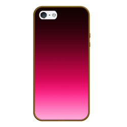 Чехол для iPhone 5/5S матовый Розово-малиновый градиент