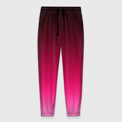 Мужские брюки 3D Розово-малиновый градиент