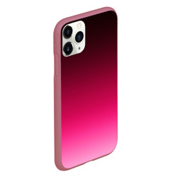 Чехол для iPhone 11 Pro матовый Розово-малиновый градиент - фото 2