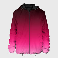 Мужская куртка 3D Розово-малиновый градиент