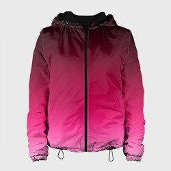 Женская куртка 3D Розово-малиновый градиент