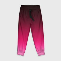 Детские брюки 3D Розово-малиновый градиент