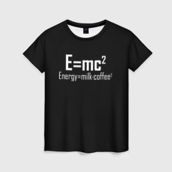 Женская футболка 3D Энергия это кофе