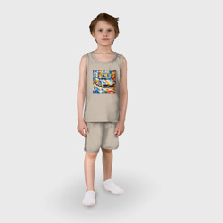 Детская пижама с шортами хлопок Ламборджини в стиле - фото 2