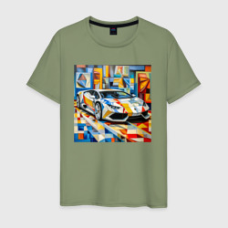 Ламборджини в стиле – Мужская футболка хлопок с принтом купить со скидкой в -20%