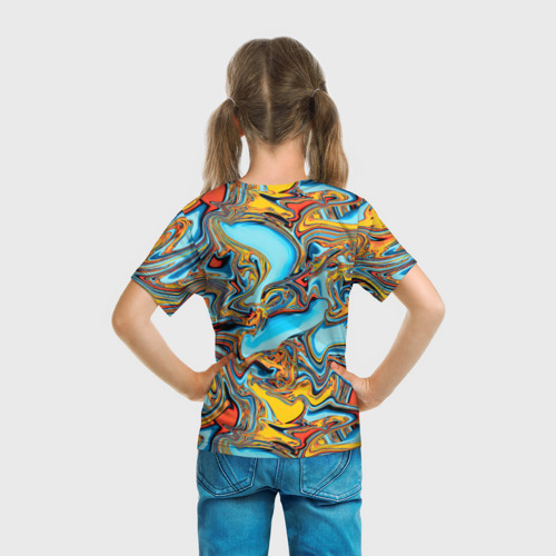 Детская футболка 3D Абстрактная диффузия , цвет 3D печать - фото 6