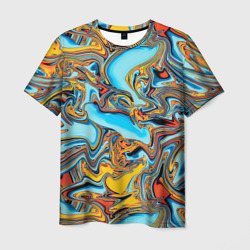 Мужская футболка 3D Абстрактная диффузия 