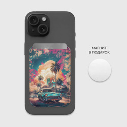 Картхолдер Magsafe магнитный Атомная поездка на машине  - фото 2