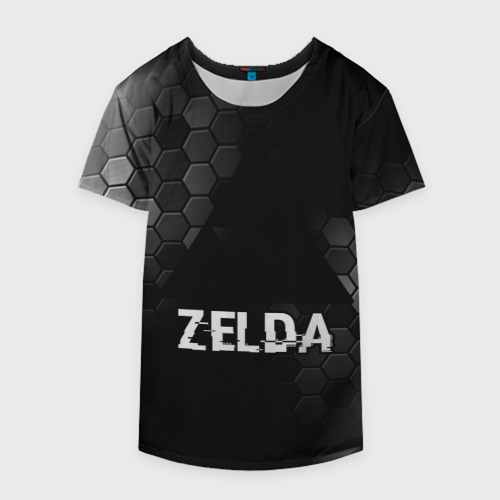 Накидка на куртку 3D Zelda glitch на темном фоне, цвет 3D печать - фото 4