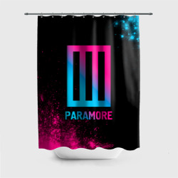 Штора 3D для ванной Paramore - neon gradient